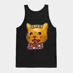 Pumpkin Spice - Spicy Orange Cat Tank Top